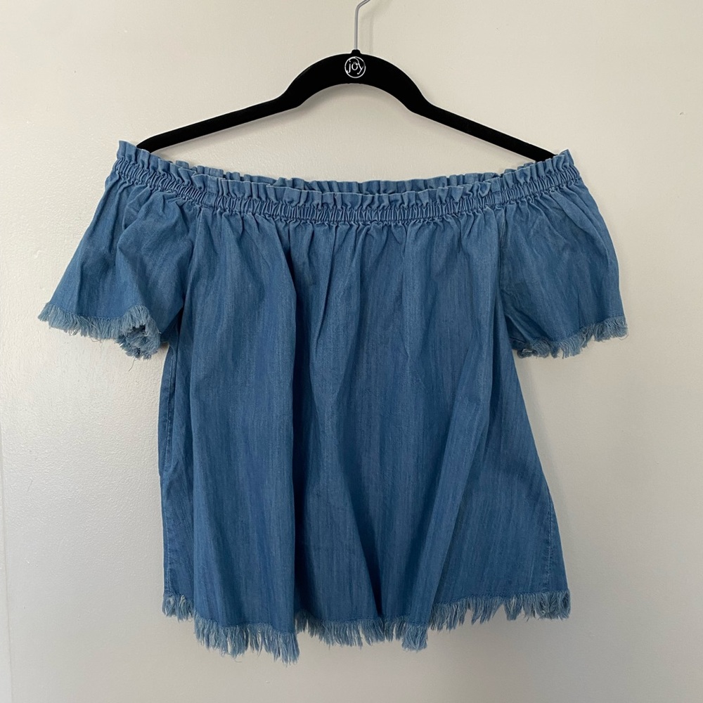 Olivaceous Off the Shoulder Blouse